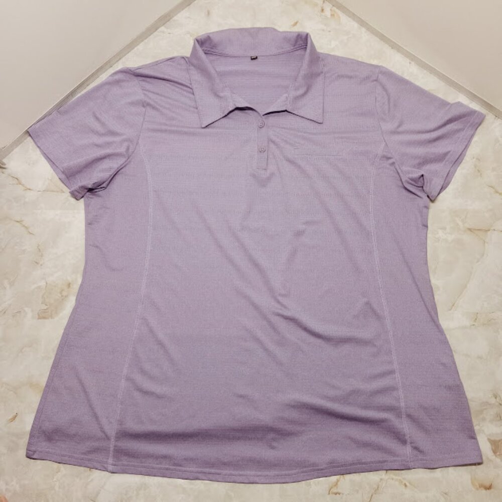 2 MENS XXL GOLF Pickelball Short Sleeve Collared Jersey Knit Polos